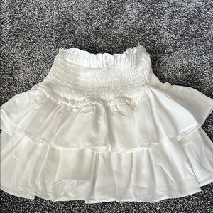 White Ruffled Skirt